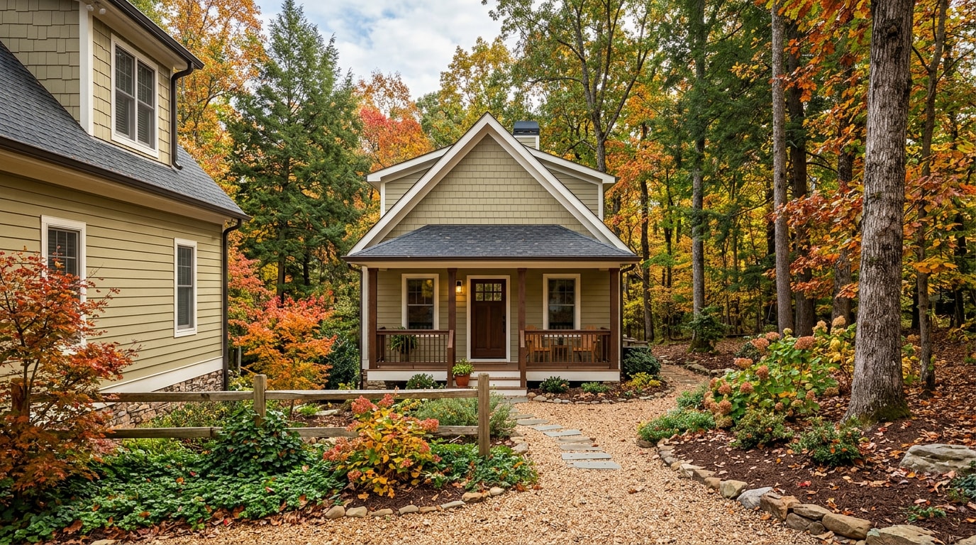 Finished detached accessory dwelling unit behind a home in Bradley County, TN Finished detached accessory dwelling unit behind a home in Bradley County, TN