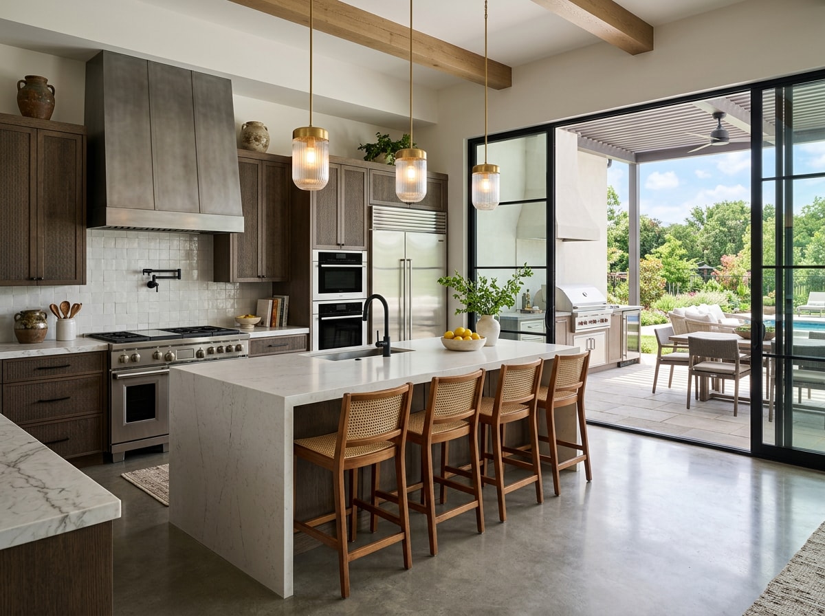 Chef-inspired kitchen and outdoor living space in a custom Soddy-Daisy, TN home