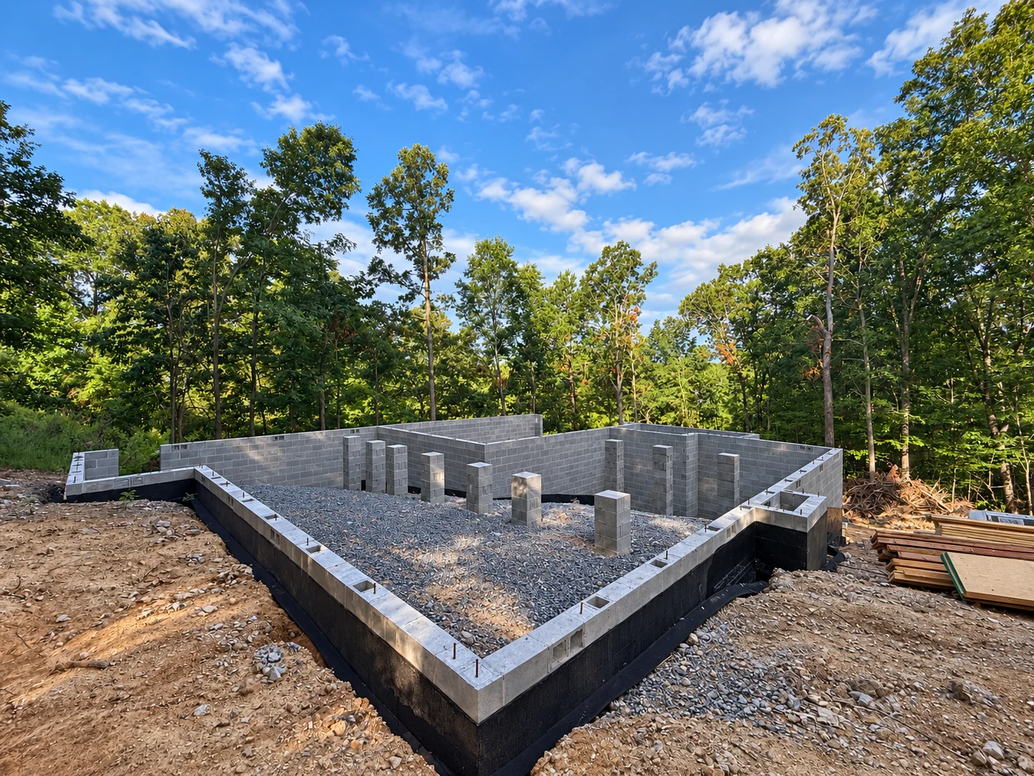 STESSA Construction team working on residential home construction project in Chattanooga